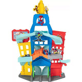 Spidey city playset con 2 veicoli esclusivi