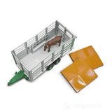 BRUDER RIMORCHIO TRASPORTO ANIMALI CON 1 MUCCA