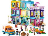 LEGO 41704 Friends L'Immeuble de la Grand-Rue, Casa delle bambole Heartlake City con Caffè e Salotto da parrucchiere