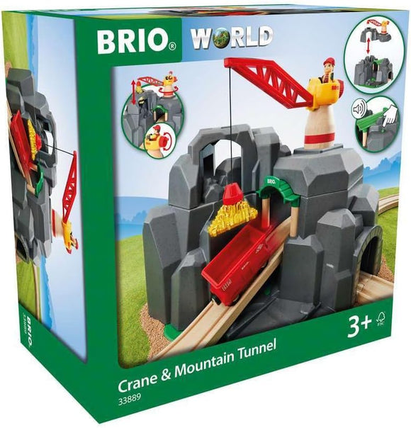 BRIO 33889 Gru e Tunnel di Montagna