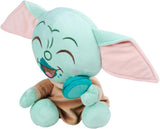 Disney Star Wars The Mandalorian, peluche Grogu con Macaron D - Di Maio Giocattoli