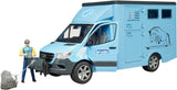 Bruder MB Sprinter Dieren Transport Blauw