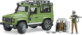 Stazione Bruder LR Defender con ranger e cane