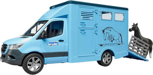 Bruder MB Sprinter Dieren Transport Blauw