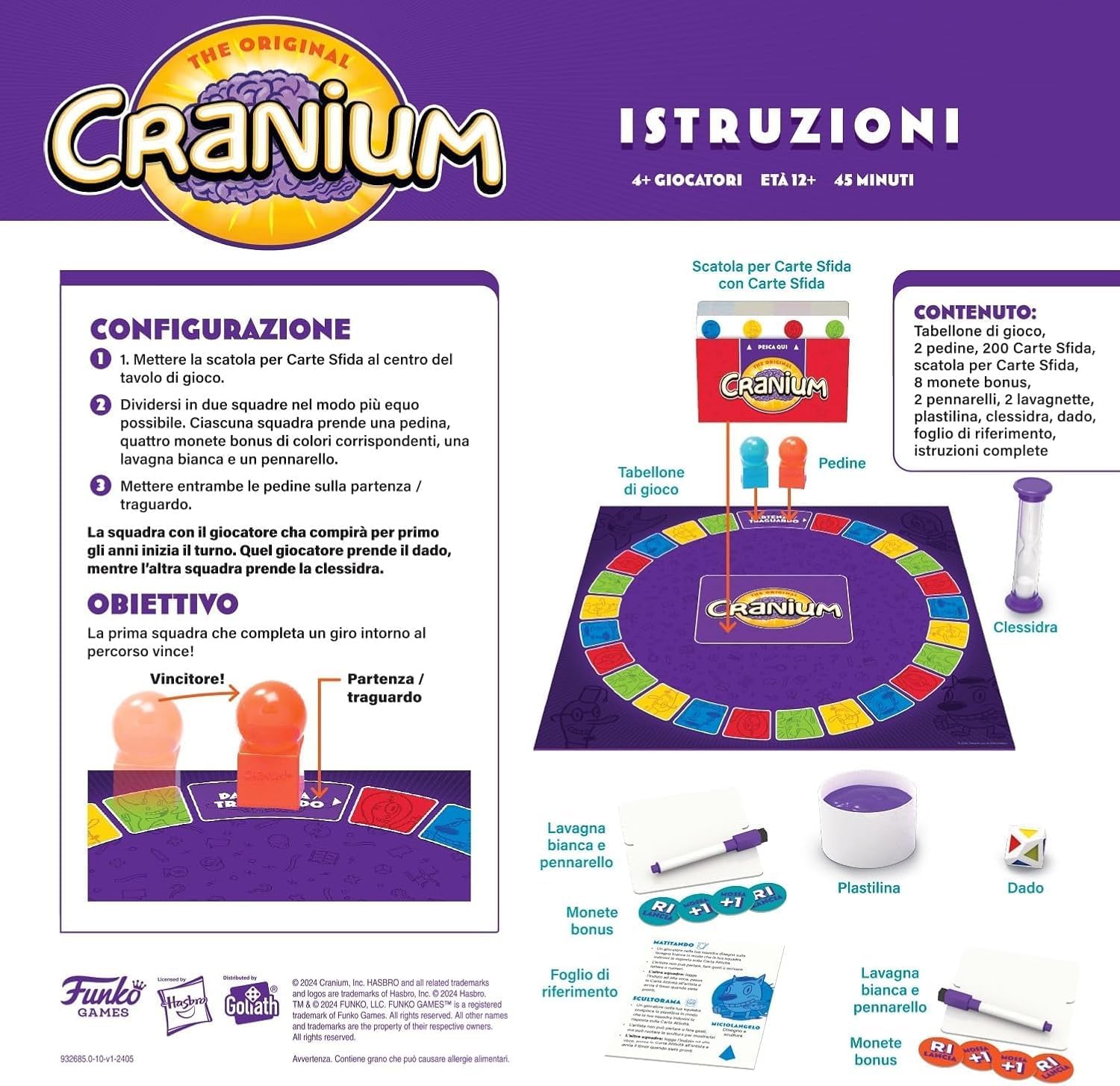 FUNKO Games Cranium – Brettspiel Für Erwachsene & Kinder Ab 12, Mit 800 Challenges (Zeichnen, Singen, Modellieren)
