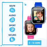 VTech Kidizoom Smartwatch DX2 Rosa, Orologio Interattivo per Bambini con Doppia Fotocamera, Schermo Touch a Colori