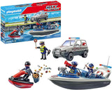 Inseguimento della polizia in acqua