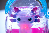 Animagic Let's GLO Axolotl Aquarium, Animale Elettronico per Bagnetto