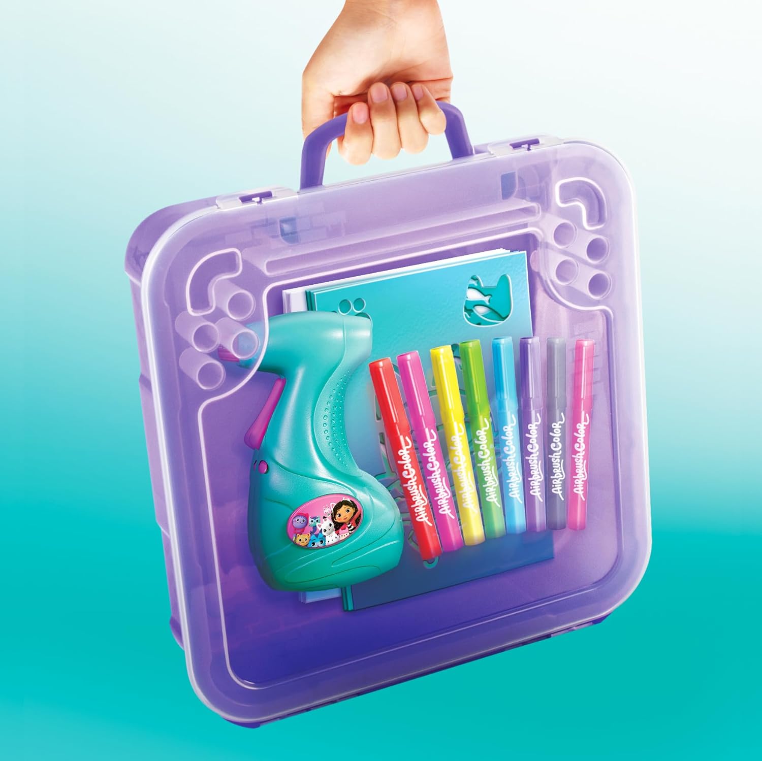 Set Cancelleria Gabby's Dollhouse - Rosa Con Matite, Penna, Righello E Astuccio | Originale E Colorato - Foto 4