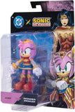 DC X Sonic Amy nei panni di Wonder Woman 13 cm Action Figure