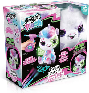 Rocco Giocattoli - Airbrush Plush Unicorno Brilla al Buio