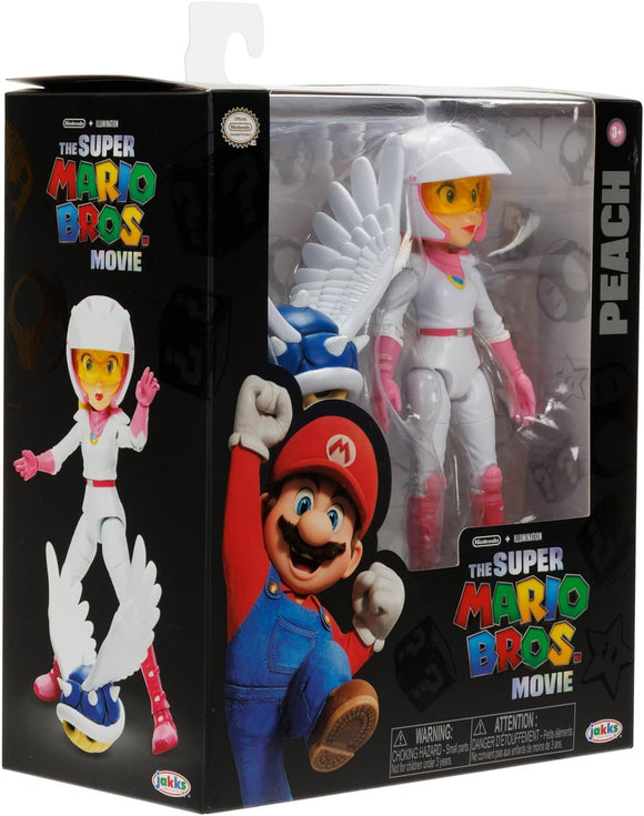 Super Mario Movie Nintendo Action figure di Biker Peach alta 13 cm