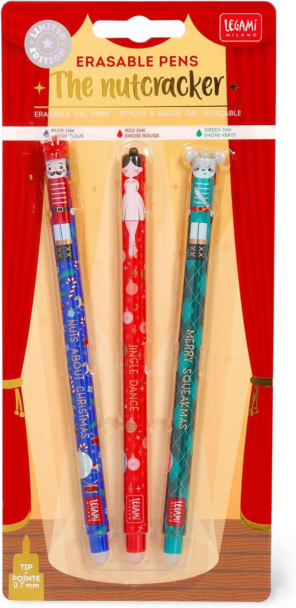 Set di 3 Penne Gel Cancellabili - Christmas Edition