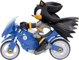 DC x Sonic Shadow nei panni di Batman con Batcycle - Di Maio Giocattoli