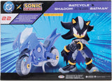 DC x Sonic Shadow nei panni di Batman con Batcycle - Di Maio Giocattoli