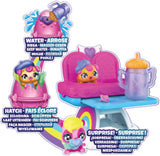 Hatchimals Alive, Confezione con Due Uova Che si schiudono con l’Acqua con seggiolone