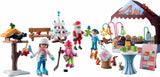 PLAYMOBIL Christmas 71472 Calendario dell'Avvento: Mercatini di Natale, 24 entusiasmanti sorprese