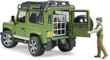 Stazione Bruder LR Defender con ranger e cane