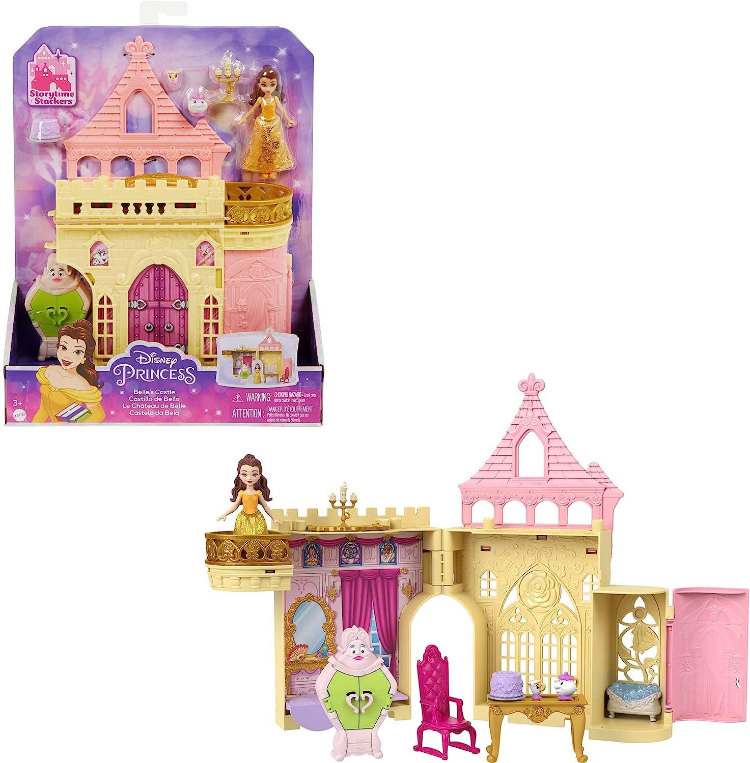 Disney Princess - Set Componibili Il Castello di Belle, Playset traspo – Di  Maio Giocattoli