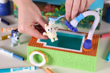 Washimals Bluey, Set Attività con Piscina e 5 Cuccioli - Di Maio Giocattoli