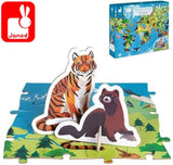 Janod - Puzzle Educativo per Bambini Animali in Via di Estinzione