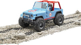 bruder 02541 - Jeep Cross Country Racer blu con racer