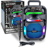 Bontempi | SonicSync - Amplificatore Wireless Karaoke con Microfono Dinamico, Effetti Luminosi