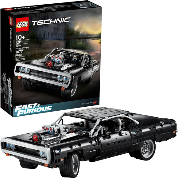 LEGO 42111 - Technic Dom's Dodge Charger, Macchina Giocattolo dal Film Fast and Furious