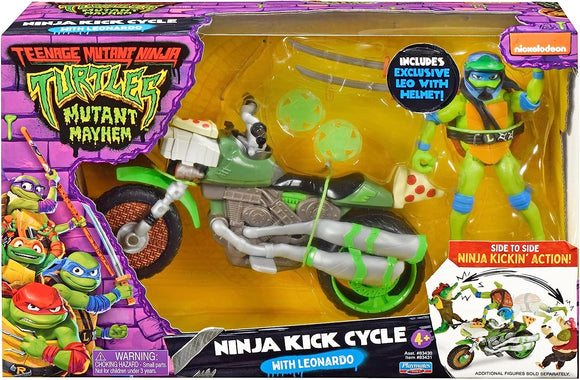 Ninja Kick Cycle con figura di Leonardo