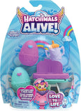 Hatchimals Alive, Confezione con Due Uova Che si schiudono con l’Acqua con seggiolone