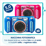 VTech Kidizoom Duo DX Rosa, Macchina Fotografica per Bambini con +75 Filtri, Foto e Video