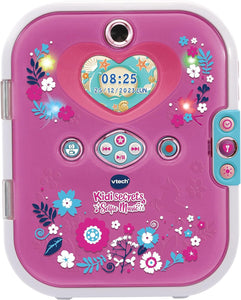 VTech KidiSecrets Selfie Music 2.0, Diario Segreto Interattivo per Bambini con Doppia Fotocamera e MP3