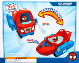 Jazwares Spidey and His Amazing Friends Spidey Transforming Web-Wave Cruiser - Di Maio Giocattoli