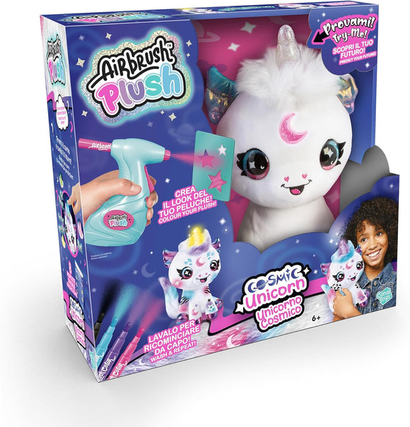 Rocco Giocattoli Airbrush Plush Cosmic Unicorn