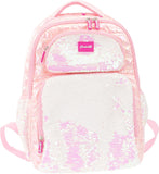 Girabrilla School Bag Nice Group Zaino Puffer da Scuola - Bianco Perlescente