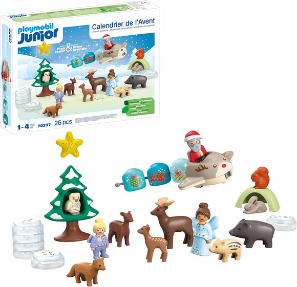 Playmobil Junior 70297 Calendario dell'Avvento JUNIOR: Natale innevato