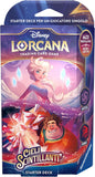 Ravensburger - Disney Lorcana TCG: Cieli Scintillanti, Starter Deck Ametista & Rubino 60 Carte