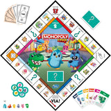 Monopoly Junior gioco da tavolo, tabellone fronte-retro