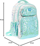 Girabrilla School Bag Nice Group Zaino Puffer da Scuola - Azzurro