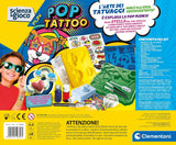 Clementoni - 19356 - Scienza e Gioco Fun - Pop Tattoo - Fabbrica Tatuaggi Per Bambini