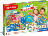 Clementoni - 16751 - Sapientino - Geo-Puzzle Magnetico Italia - Puzzle Con Cartina Dell'Italia Fisica