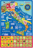 Clementoni - 16751 - Sapientino - Geo-Puzzle Magnetico Italia - Puzzle Con Cartina Dell'Italia Fisica