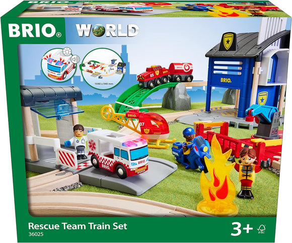 BRIO World Rescue Team - Set treno per bambini