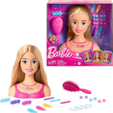 Barbie Testa per acconciare le bambole, capelli biondi con 20 accessori colorati