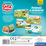 Clementoni - 16643 - Sapientino - Girapagina, Animali E Ambienti - Libro Educativo Ed Interattivo