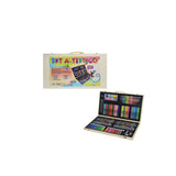 VALIGETTA LEGNO CON COLORI 180 PEZZI SET ARTISTICO