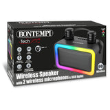 Bontempi Wireless Speaker 90 W con 2 Microfoni Wireless e Luci RGB