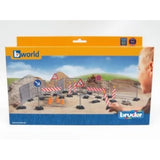 Bruder bworld Set da Cantiere con Recinzioni, Cartelli e Coni