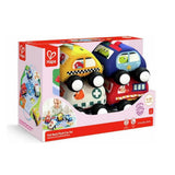 HAPE Pull-Back Plush Car Set