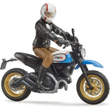 Bruder bworld Ducati Scrambler Desert Sled con Pilota